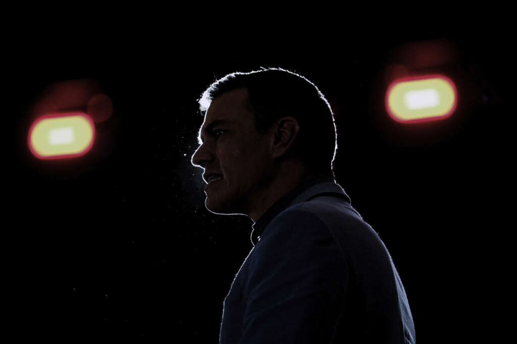 GRAFCAT803. BARCELONA, 26/05/2023.- El presidente del Gobierno, Pedro Sánchez, durante el acto de cierre de campaña de las elecciones del 28M que los socialistas celebran esta tarde en Barcelona. EFE/Enric Fontcuberta