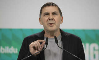 El coordinador general de EH Bildu, Arnaldo Otegi. EFE/Javier Etxezarreta