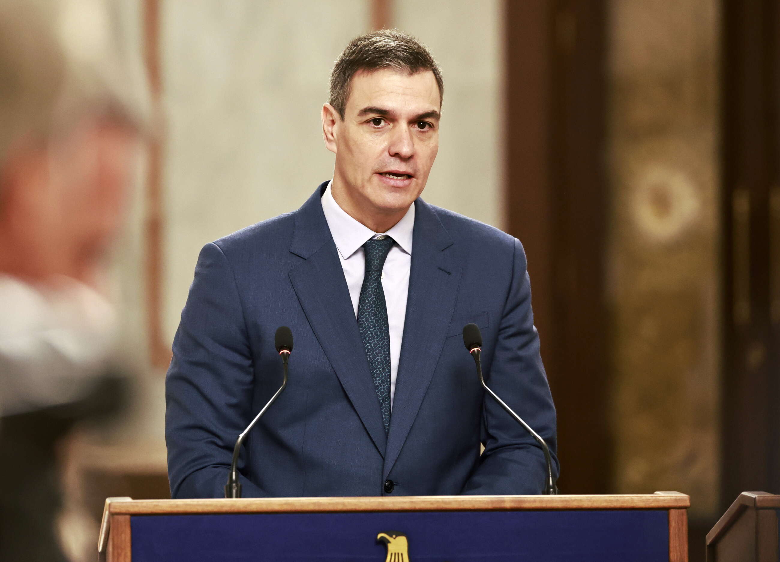 El presidente del Gobierno, Pedro Sánchez. EFE/EPA/THAIER AL-SUDANI / POOL