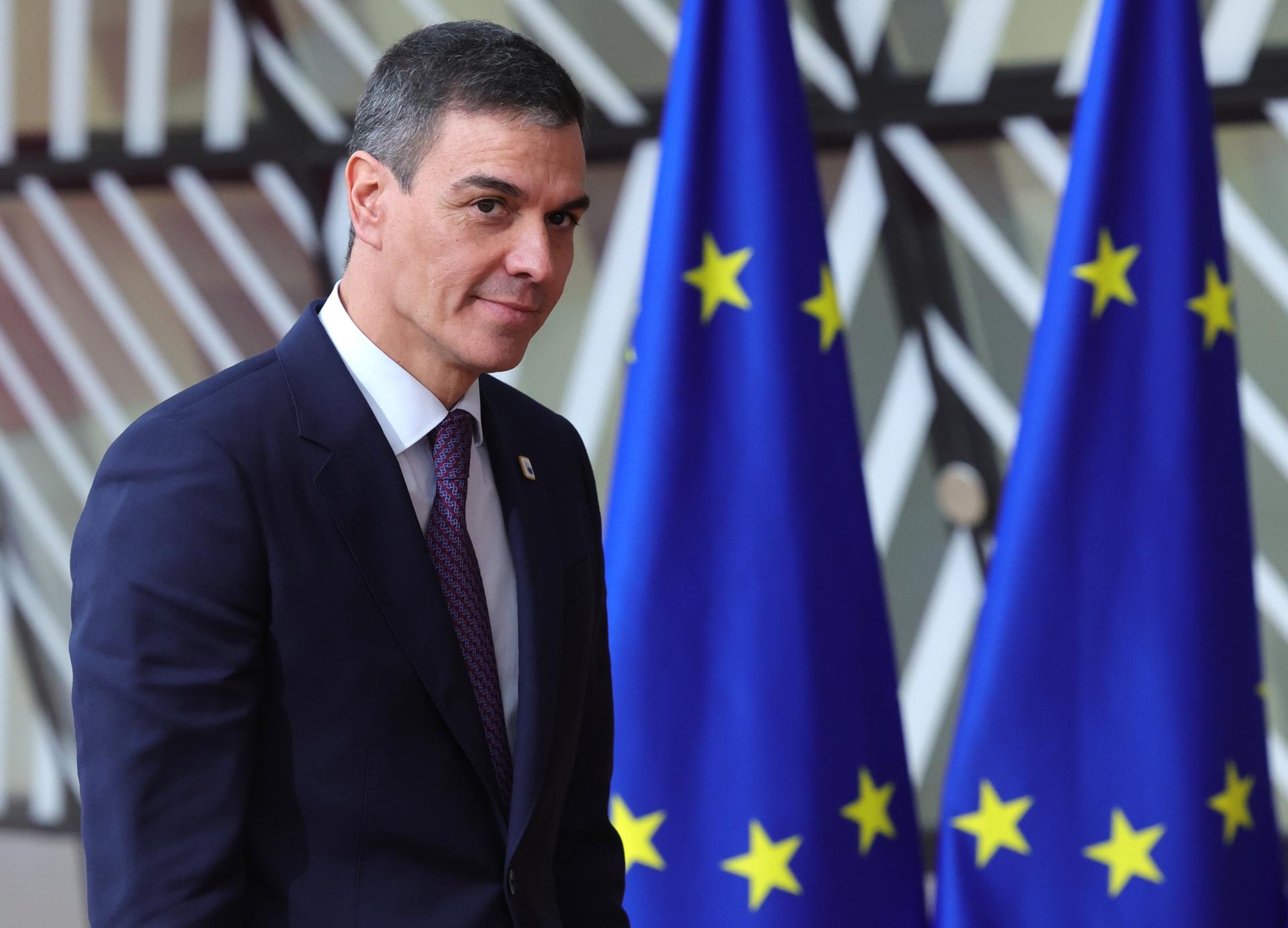 El presidente del Gobierno, Pedro Sánchez. EFE/EPA/OLIVIER MATTHYS