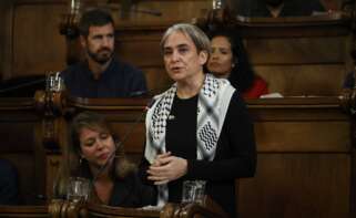 La exalcaldesa de Barcelona y líder de los Comuns en el Ayuntamiento, Ada Colau, durante su último pleno en el Ayuntamiento de Barcelona. Foto: Kike Rincón / Europa Press