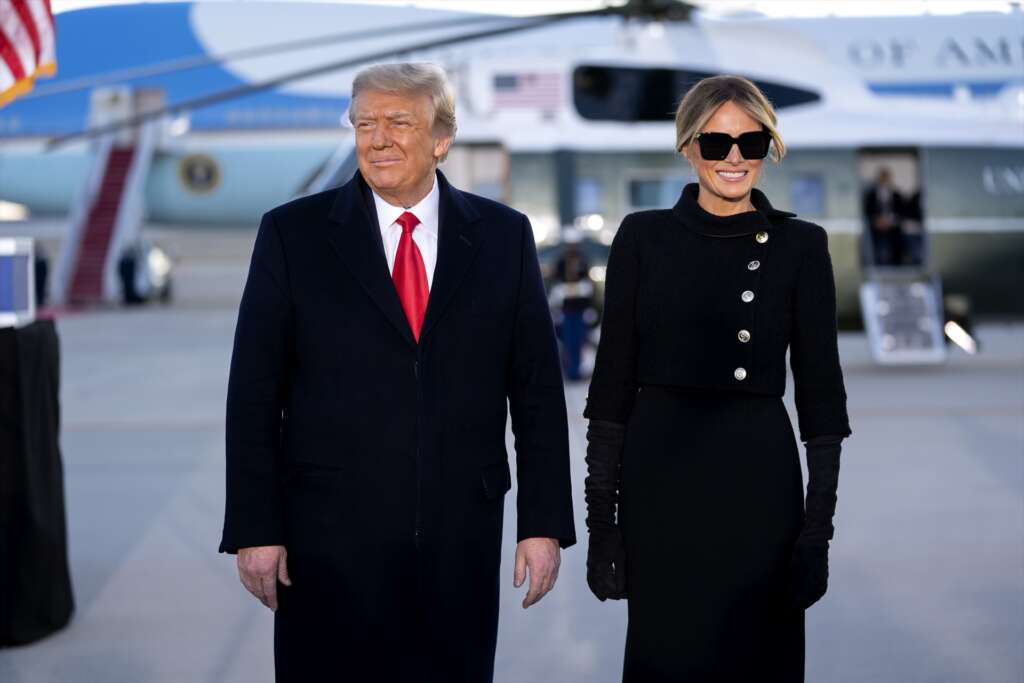 Donald Trump y su esposa, Melania