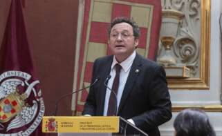 (Foto de ARCHIVO) El fiscal general del Estado, Álvaro García Ortiz, interviene durante el acto de entrega de Despachos a las 62ª Promoción de la Carrera Fiscal, en el paraninfo de la Universidad Complutense, a 17 de diciembre de 2024, en Madrid (España). La oposición para el ingreso en las Carreras Judicial y Fiscal es conjunta y tras superar las pruebas teóricas, los aspirantes eligen el ingreso en una u otra carrera. Quienes eligen la Carrera Fiscal deben superar en el Centro de Estudios Jurídicos un curso de formación, produciéndose tras ello el ingreso en la Carrera Fiscal con el correspondiente juramento y toma de posesión de la plaza de destino. Alberto Ortega / Europa Press 17 DICIEMBRE 2024;MONARQUÍA;REY;CARRERA FISCAL 17/12/2024