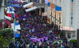 La manifestación del 8M, en Málaga. Foto: Álex Zea / Europa Press