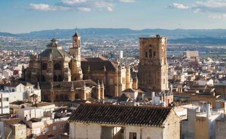 Vistas de la ciudad de Granada, en Andalucía