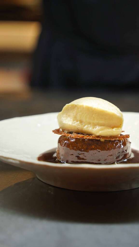 De postre, el sticky toffee pudding