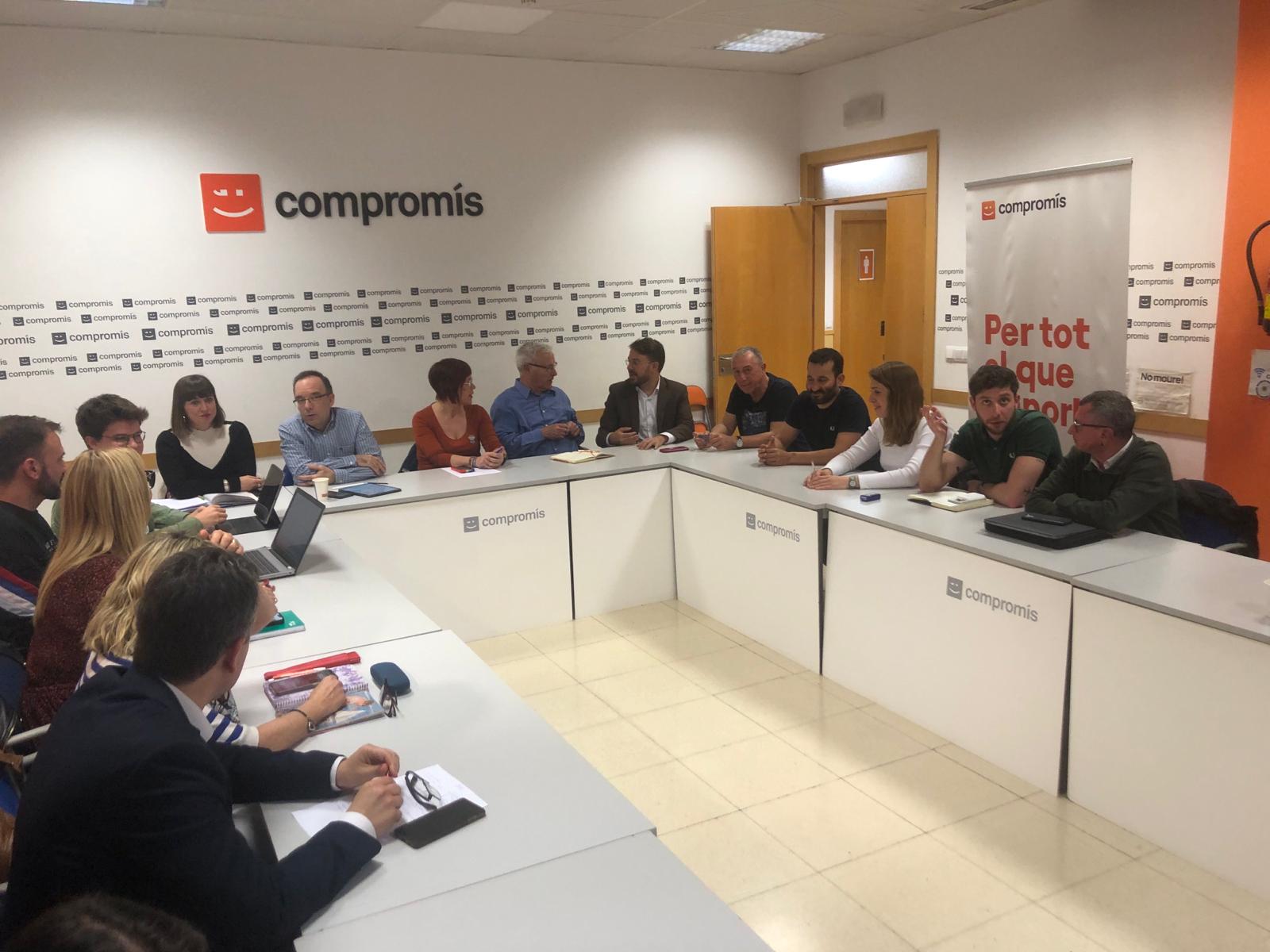 Ejecutiva de Compromís. Foto: Compromís.