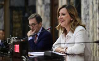 La alcaldesa de Valencia, María José Catalá, en el pleno del Ayuntamiento de Valencia. (Foto: Ayuntamiento de Valencia)