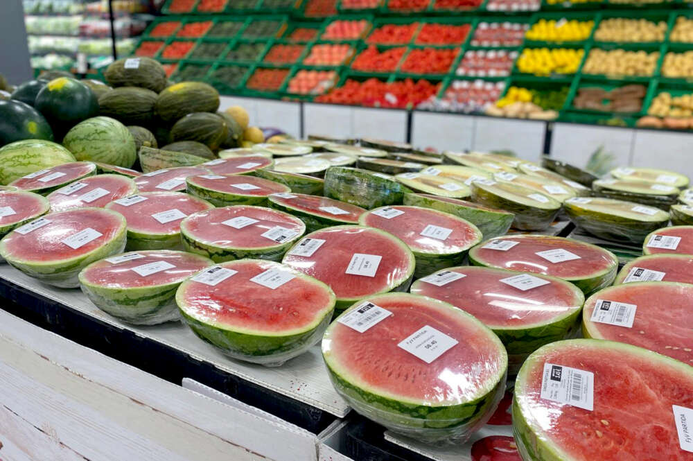 Sandías de origen local en Mercadona. Foto: Mercadona.