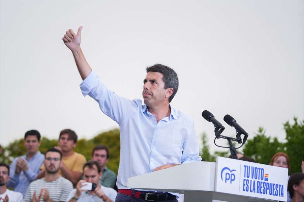 El president de la Generalitat Valenciana, Carlos Mazón. Foto: Jorge Gil / Europa Press