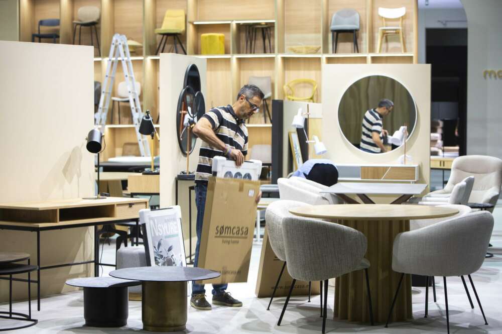 Un stand de la Feria Habitat en Valencia