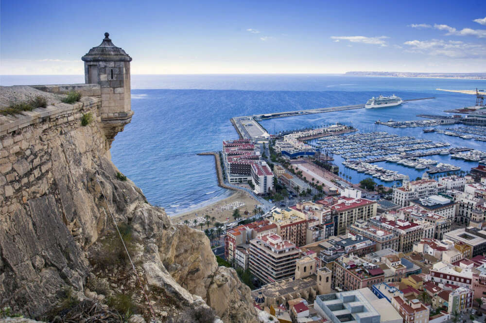 Alicante en una vista aérea