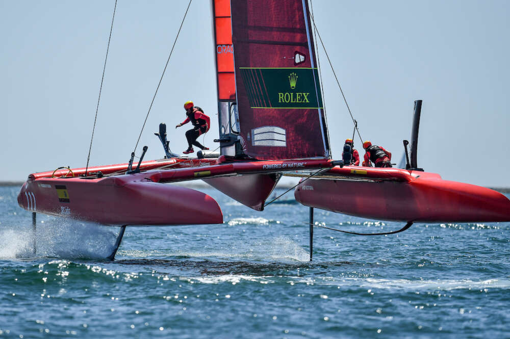 Competición de la Sail GP en Cádiz