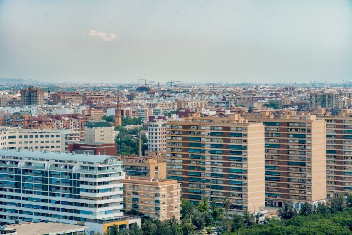 Varios edificios de vivienda en la ciudad de Valencia