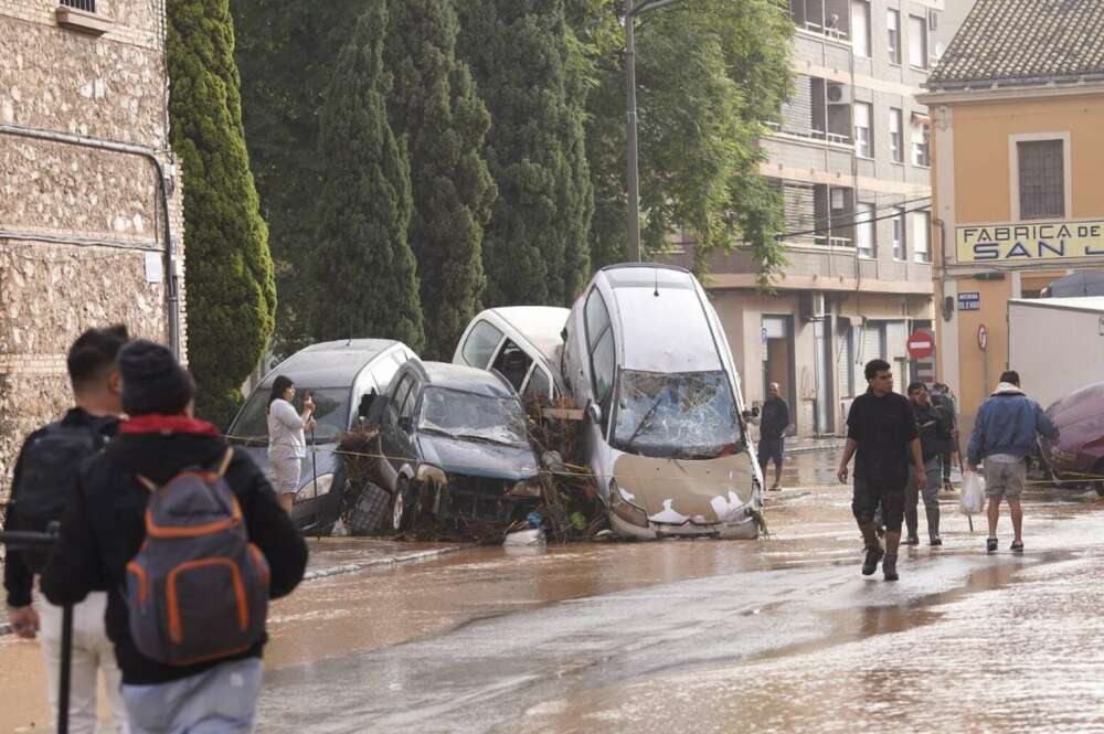 Coches dañados por la DANA en Valencia