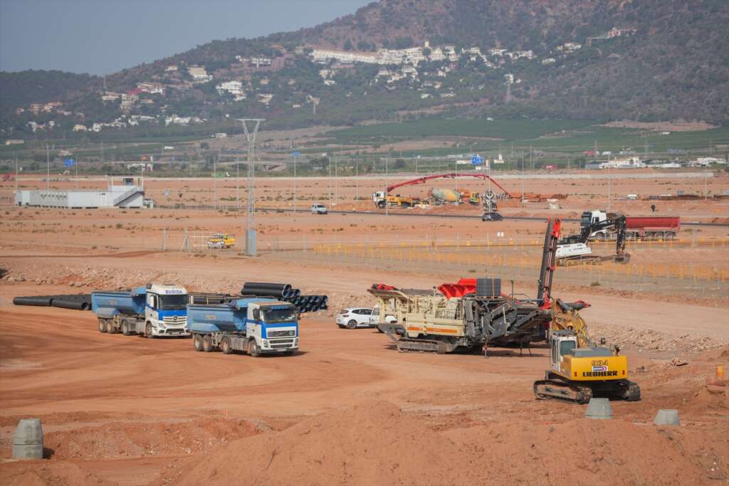 Vista de las obras de la gigafactoría de PowerCo Spain. Foto: Jorge Gil / Europa Press (Archivo)