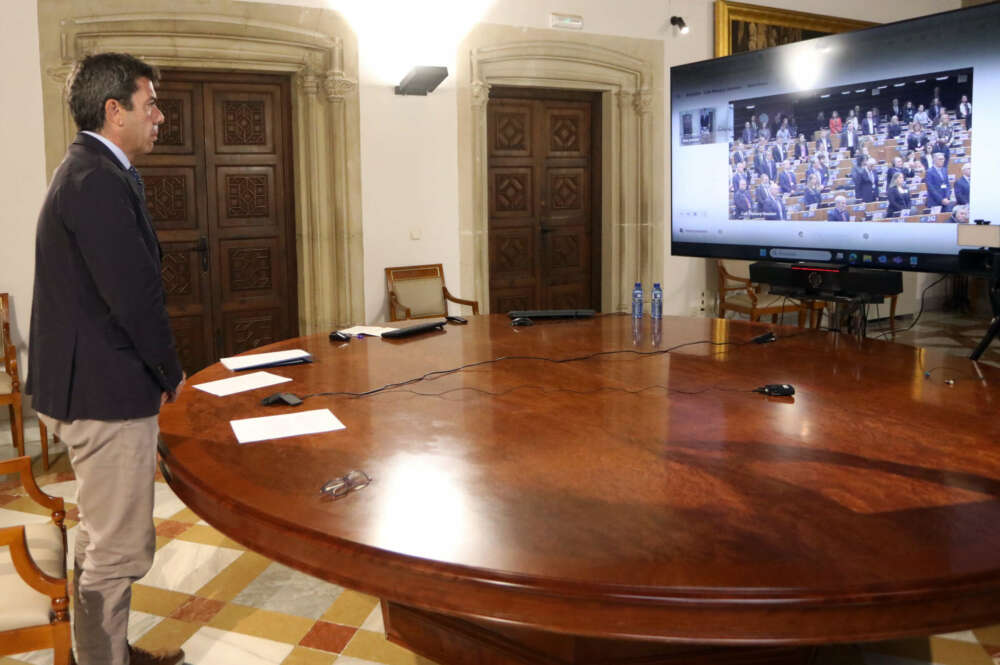 El president de la Generalitat valenciana, Carlos Mazón,