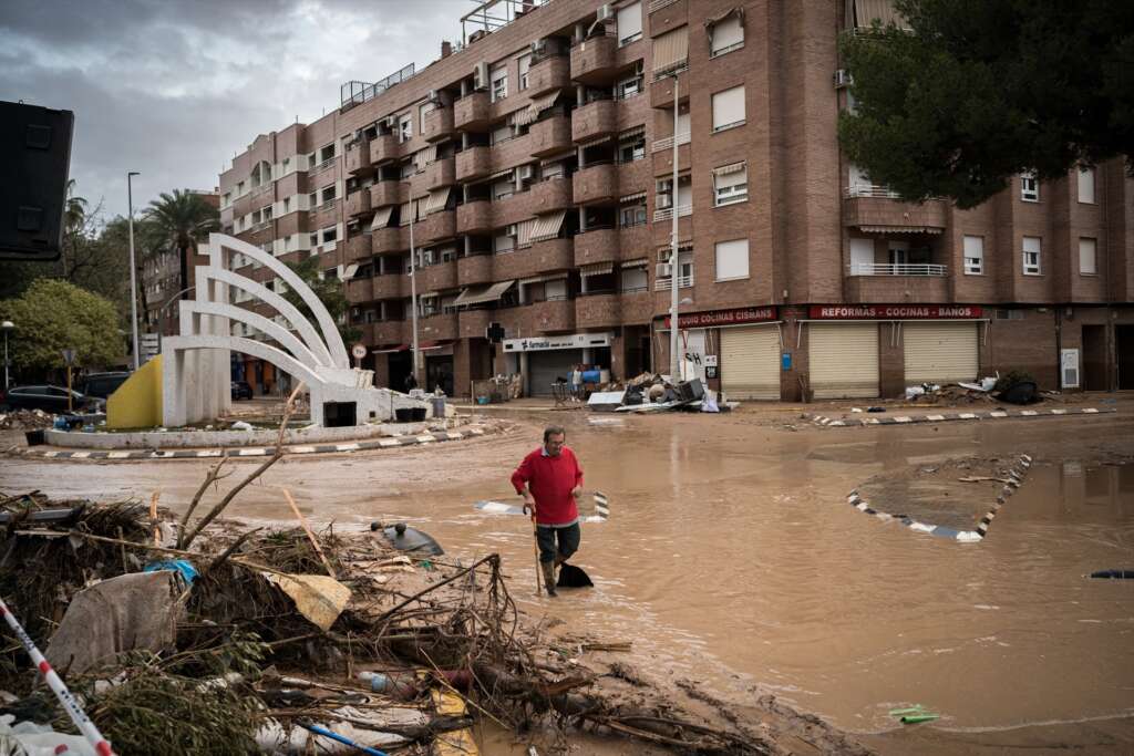 Estragos ocasionados por la DANA, a 4 de noviembre de 2024, en Paiporta, Valencia. Foto: Diego Radamés / Europa Press