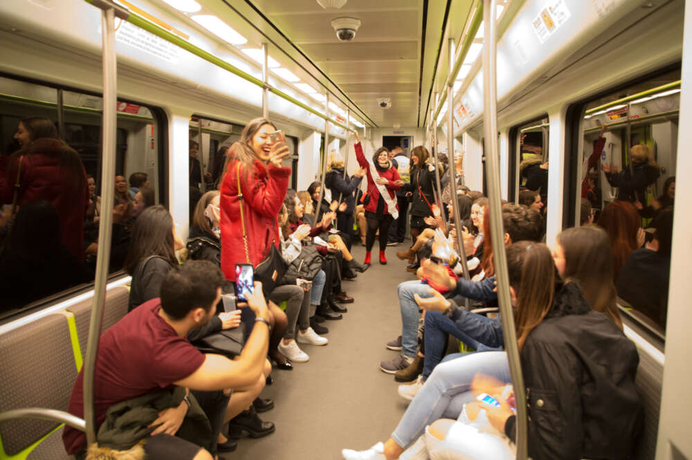 Metrovalencia de FGV durante Nochevieja