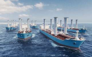 Maersk adquiere macrovelas españolas de Bound4blue para la propulsión eólica de 20 de sus buques (Imagen: Bound4blue)