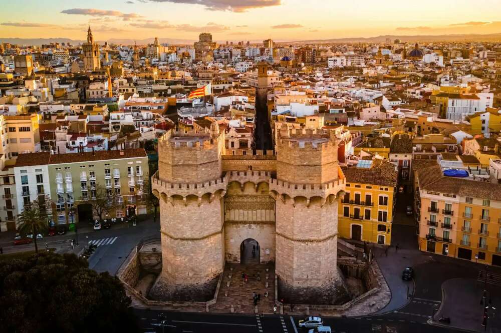 Torres de Serranos en Valencia