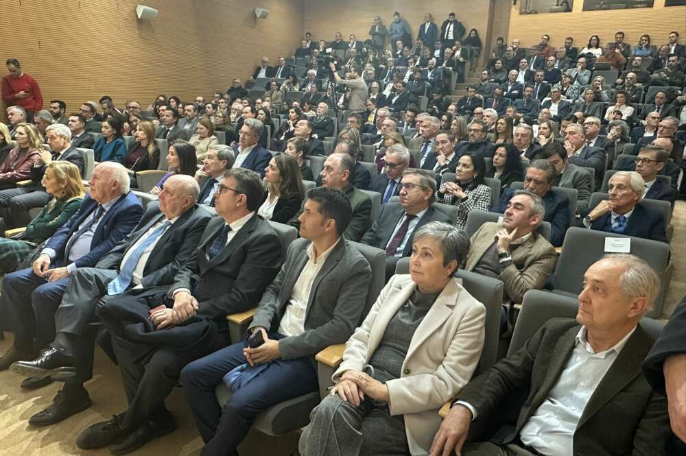 Empresarios en la CEV en la presentación del Plan Valencia de Feijóo