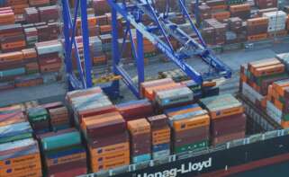 Operación de Hapag-Lloyd y Maersk en APM Terminals, en el Puerto de Valencia.