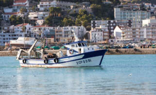 Un vaixell de pesca en Penyiscola