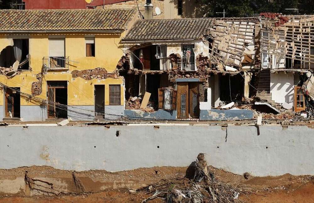 Casas dañadas por la DANA en Valencia