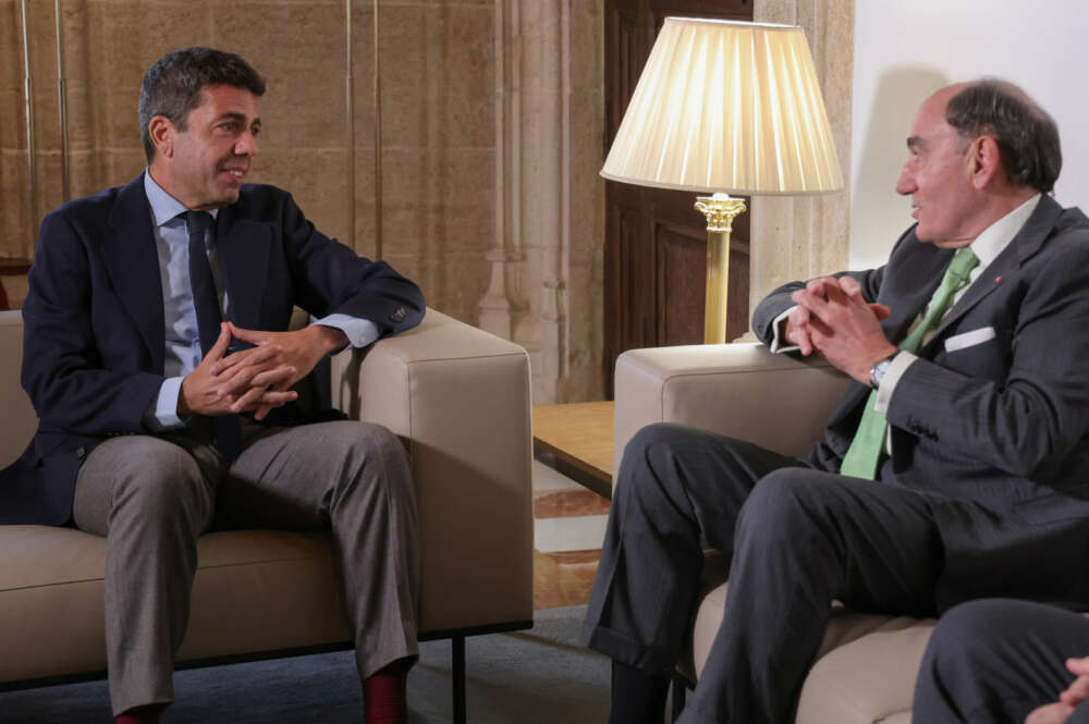 Reunión del presidente de la Generalitat, Carlos Mazón, con el presidente de Iberdrola, Ignacio Galán