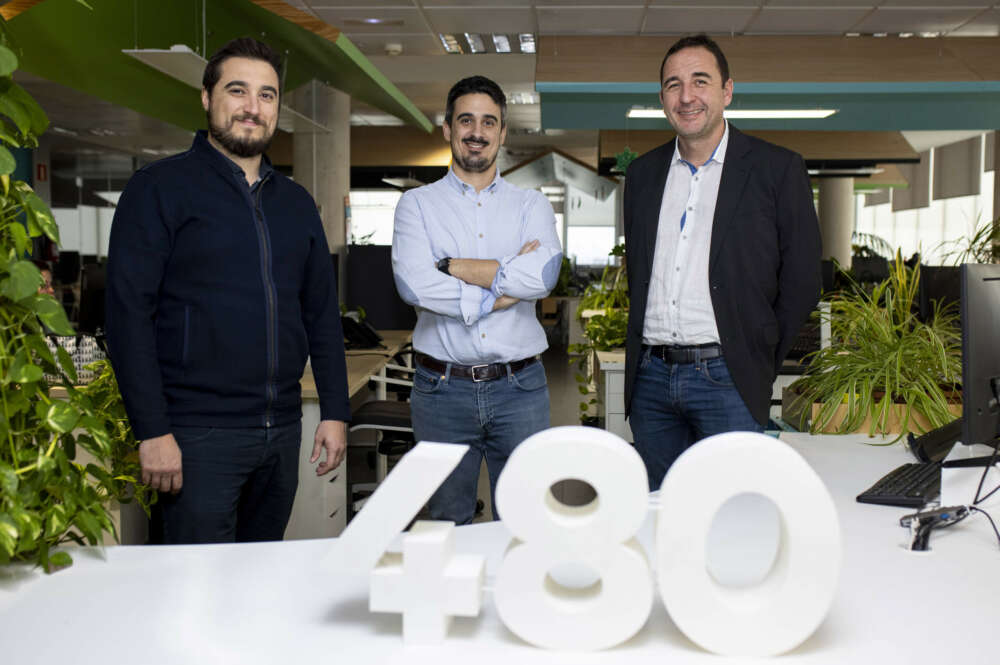 Los directivos de la empresa castellonense Cuatroochenta