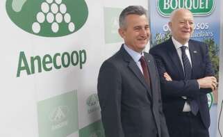 Alejandro Monzón, presidente de Anecoop, junto a Joan Mir, director general de Anecoop