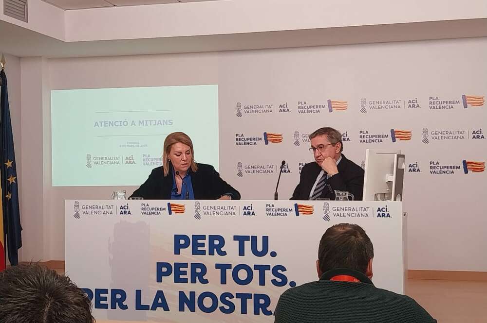 Susana Camarero y José Antonio Rovira, en rueda de prensa