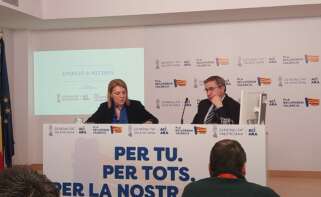 Susana Camarero y José Antonio Rovira, en rueda de prensa