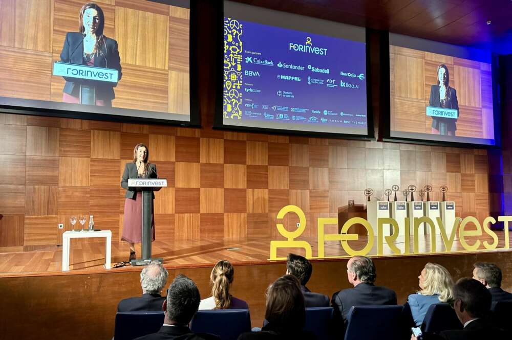 Ruth Merino en la clausura de Forinvest