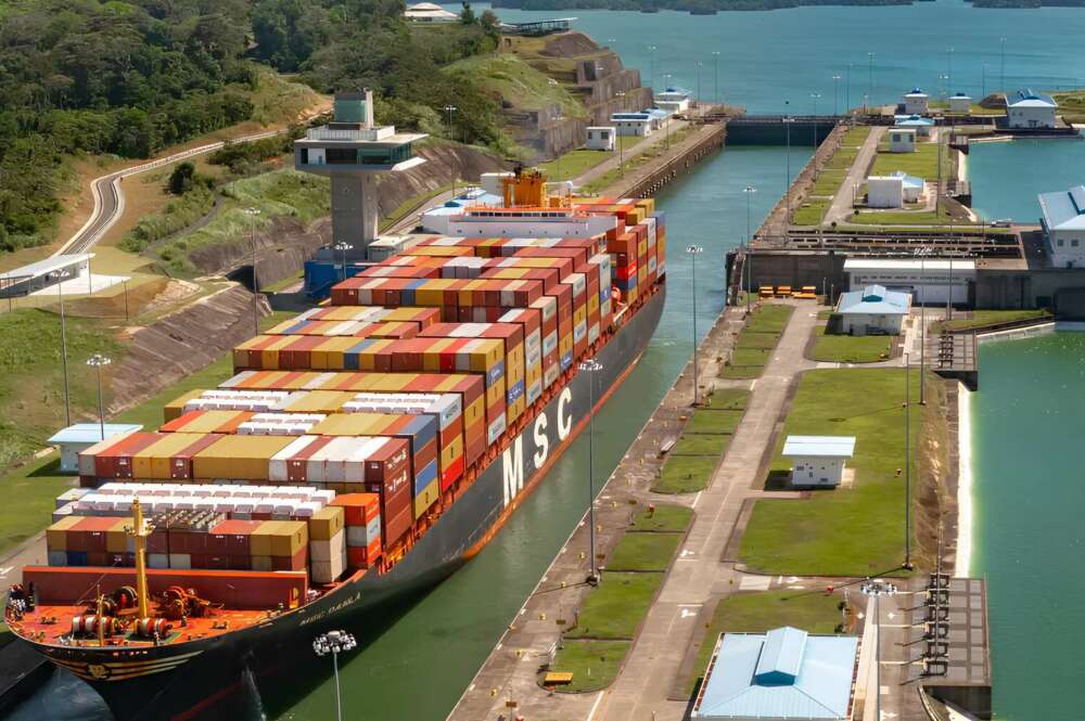 Buque de MSC en el Canal de Panamá (Foto: Europa Press).