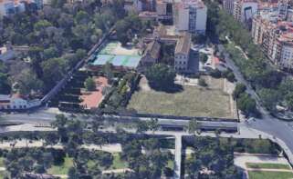 El solar del futuro Jardín Trini Simó se encuentra entre el Botánico, el Jardín del Turia, la gran vía Fernando el Católico y el antiguo colegio de los Jesuitas. Lo construirá la empresa Bertolín