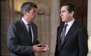 Mazón y el presidente del BBVA