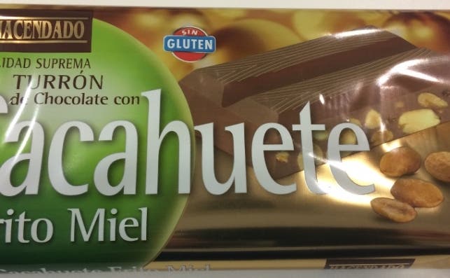 Turrón Hacendado.