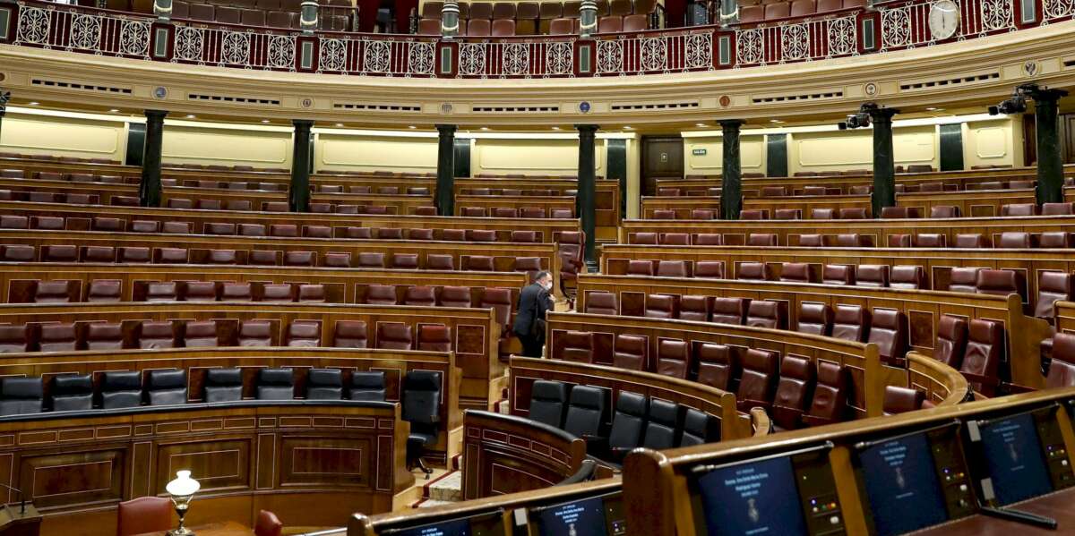 Imagen de archivo del Congreso de los Diputados vacío./ EFE