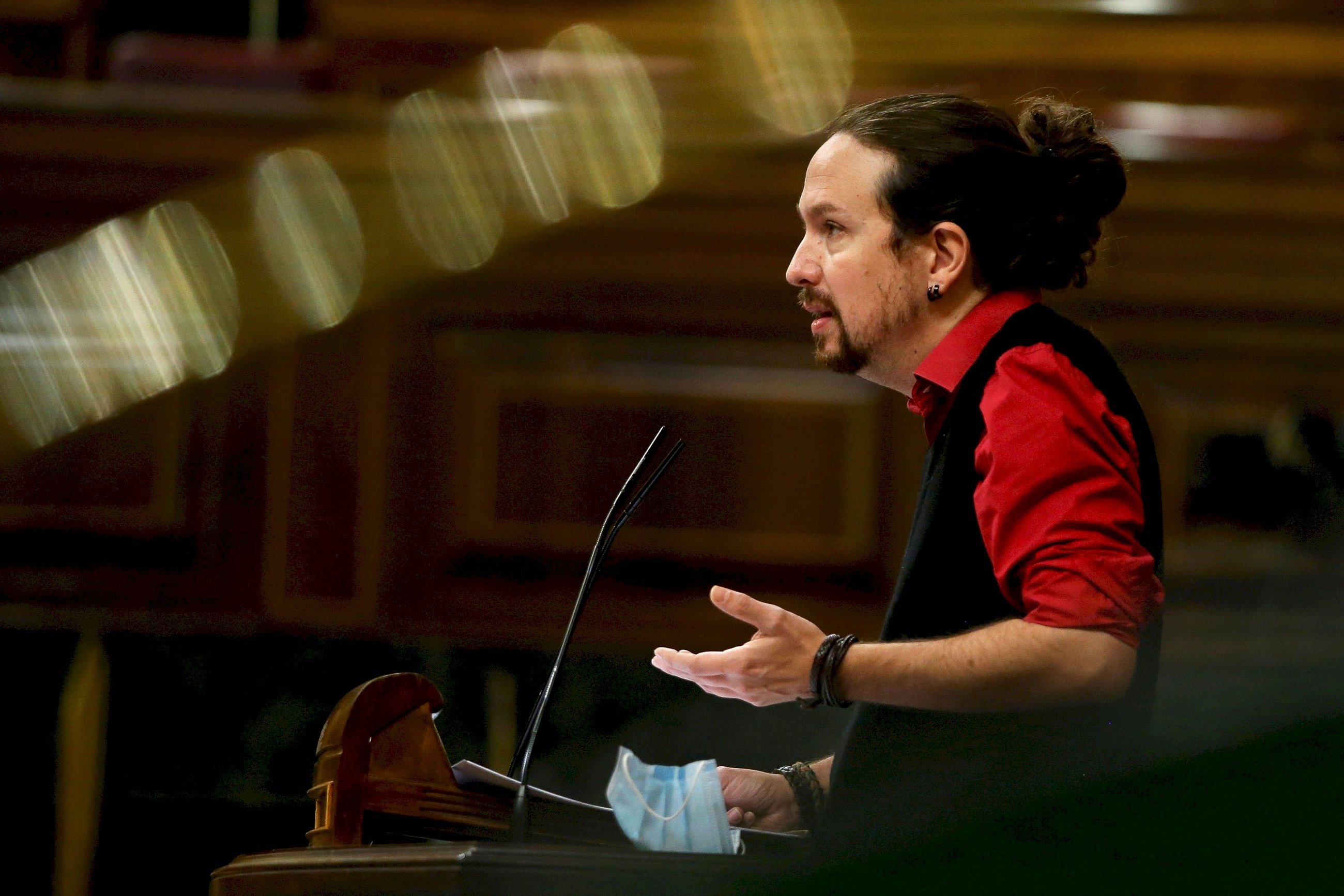 El líder de Podemos y vicepresidente segundo del Gobierno, Pablo Iglesias, en una comparecencia ante el Congreso | EFE/Mariscal/Archivo