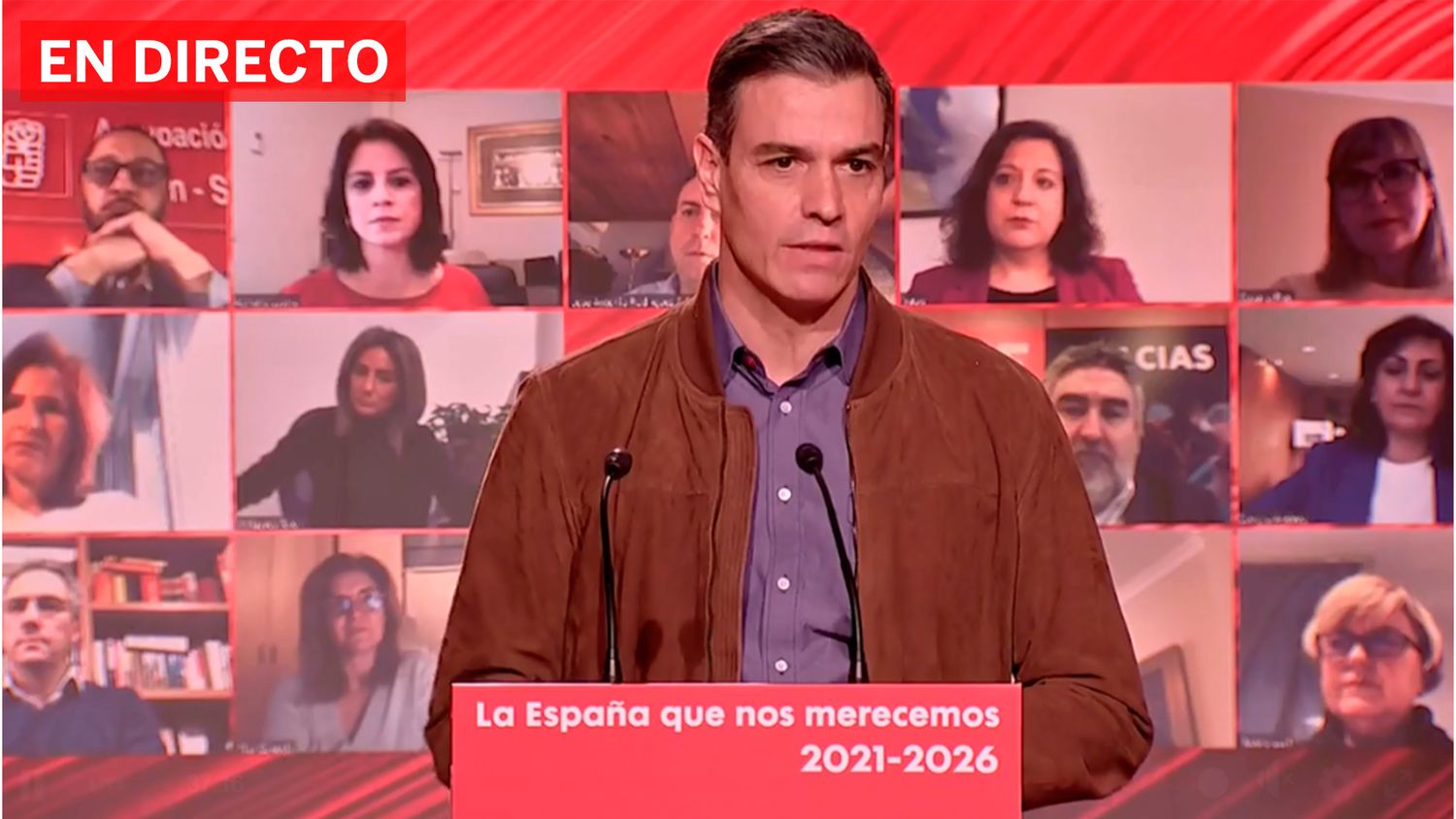 Pedro Sánchez durante el Comité Federal del PSOE celebrado en Barcelona este sábado