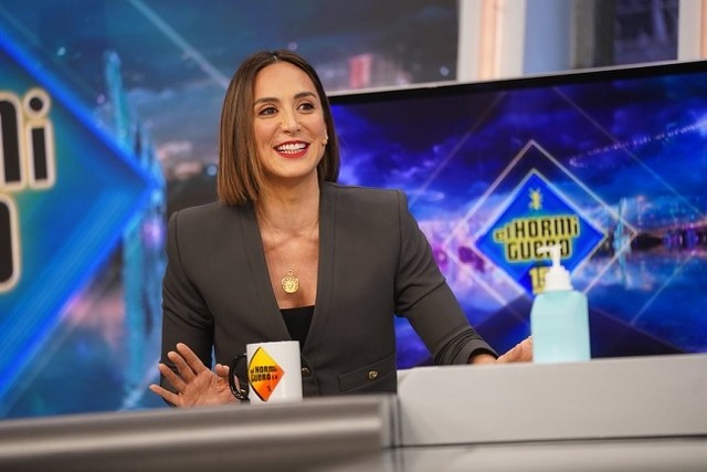 Tamara Falcó visita El Hormiguero con una chaqueta rebajada de Zaraga. Foto: El Hormiguero