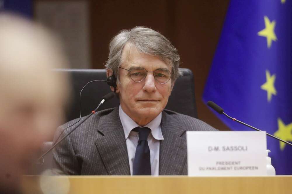 El presidente del Parlamento Europeo, David Sassoli. EFE/EPA/OLIVIER HOSLET/ Archivo