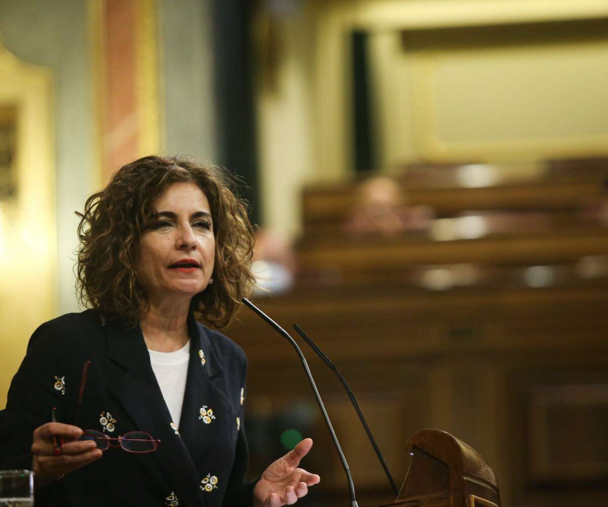 La ministra de Hacienda, María Jesús Montero, en el Congreso. / Congreso