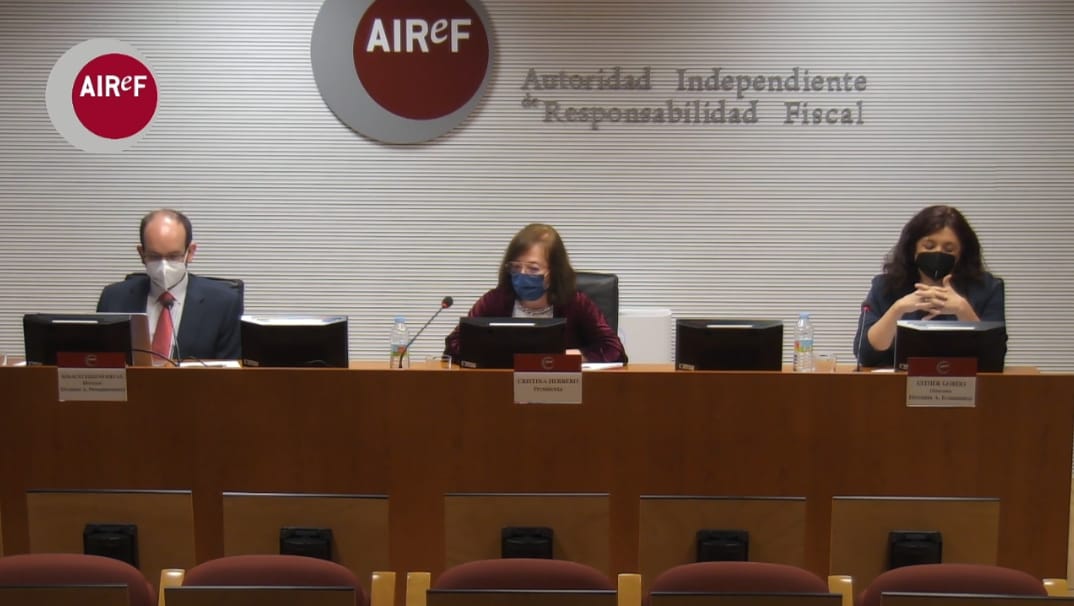 Rueda de prensa de AIReF para evaluar el Programa de Estabilidad 2021-2024