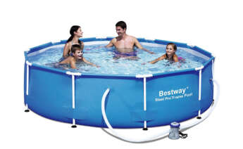 Imagen promocional de la piscina de Bestway a la venta en Lidl y en Amazon