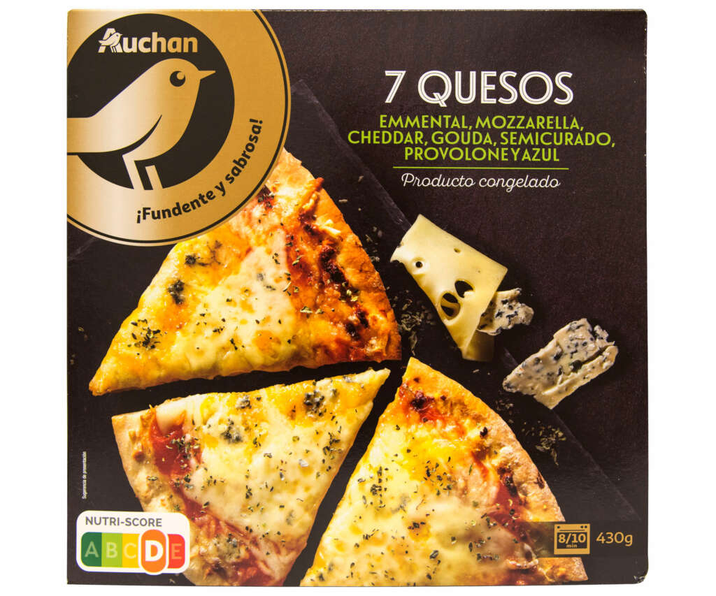 Pizza a los cuatro quesos de Alcampo