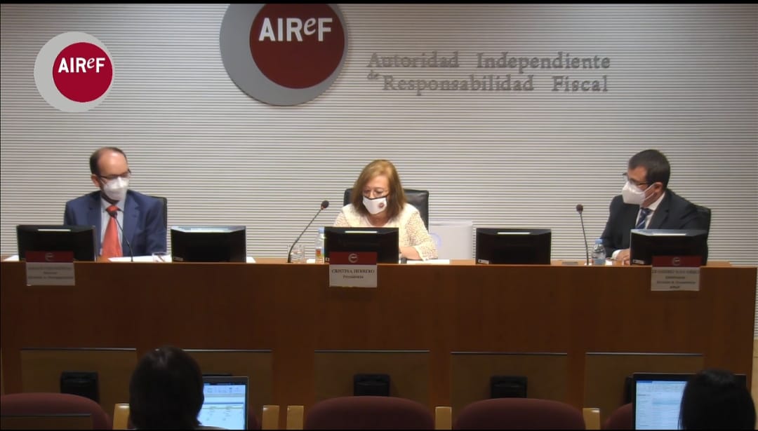 Presentación de la AIReF sobre el informe cumplimientos objetivos