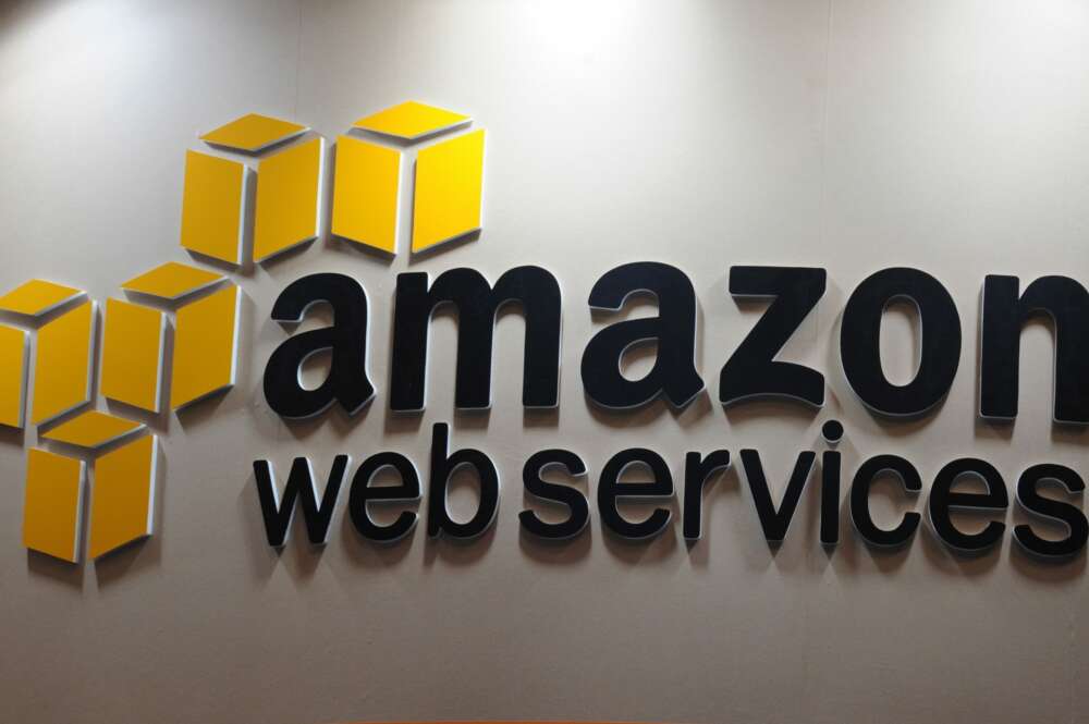 Imagen de un anuncio de Amazon Web Services (AWS). EFE/Everett Kennedy Brown/Archivo